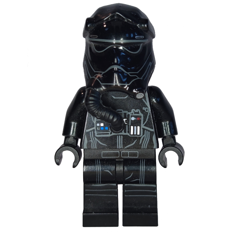 Lego TIE Pilot, First Order, Two White Lines on Helmet