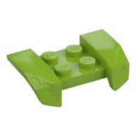 Lego Mudguard 2 x 4 with Molded Headlights / Lime