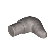 Lego Animal Body Part, Horn (Cattle) / Flat Silver