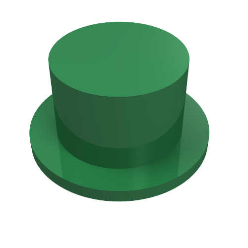 Lego Top Hat / Green