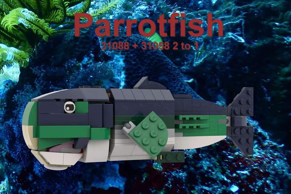Lego Parrotfish 31088 + 31058 2 to 1