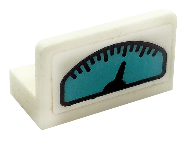 Lego Panel 1 x 2 x 1 with Gauge Pattern (Sticker) - Set 41318