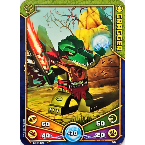 Lego Trading Card, Legends of Chima Deck #1: 56 [Cragger]