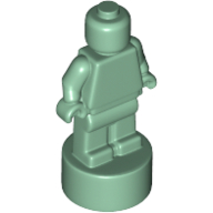 Lego Minifig Trophy Statuette / Sand Green
