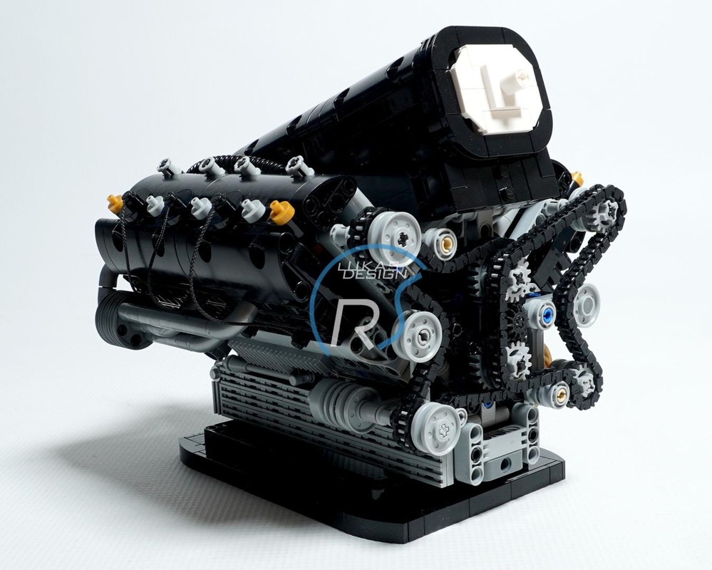 Lego V6 Hybrid Engine (inspired