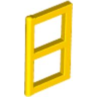 Lego Window 1 x 2 x 3 Pane / Yellow