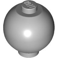 Lego Brick Round 2 x 2 Sphere with Stud [Plain] / Light Bluish Gray
