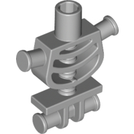 Lego Torso - Skeleton Thick Shoulder Pins / Light Bluish Gray