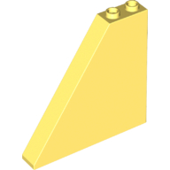 Lego Brick Sloped 55° 1 x 6 x 5 / Bright Light Yellow