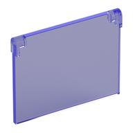 Lego Glass for Window 1 x 4 x 3 [Opening] / Trans-Purple