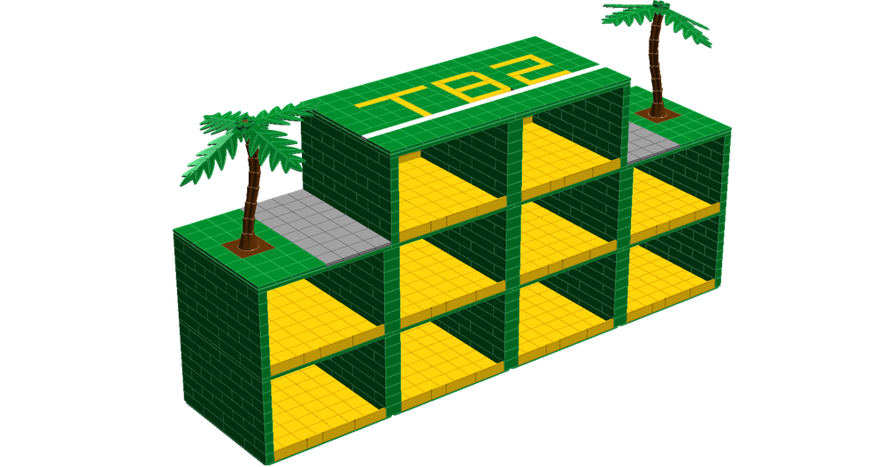 Lego Thunderbird 2 Pod Vehicle Display Case.