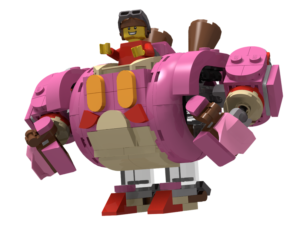 Lego Kirby's Robobot Armor (Minifig compatible!)