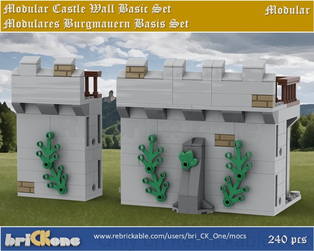 Lego Modular Castle Wall Basic Set