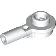 Lego Plate Round 1 x 1 with Hollow Stud and Horizontal Bar 1L / White