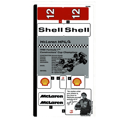 Lego Sticker Sheet for Set 10330-1 / [No Color/Any Color]