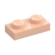 Lego Plate 1 x 2 / Light Nougat