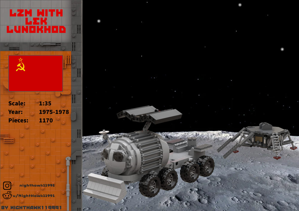Lego LZM with LEK Lunokhod