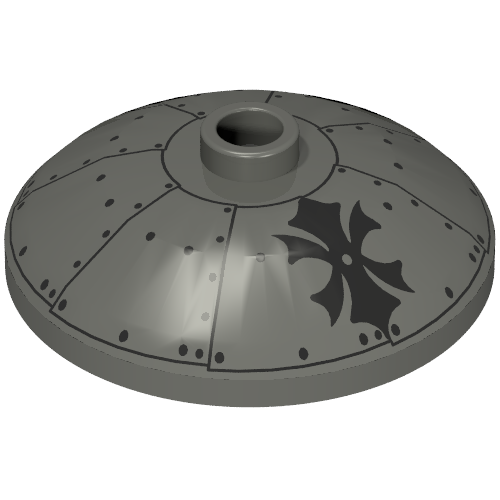 Lego Dish 3 x 3 Inverted [Radar] with Orient China Hat Print