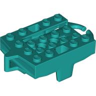 Lego Vehicle Base, Roller Coaster Car 4 x 5 / Dark Turquoise