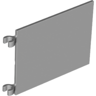 Lego Flag 6 x 4 with O-Clips / Light Bluish Gray
