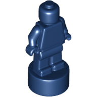 Lego Minifig Trophy Statuette / Dark Blue