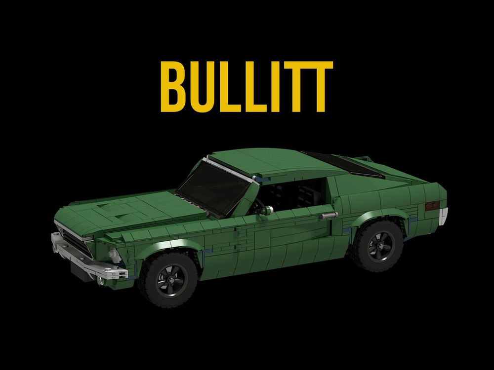 Lego Ford Mustang GT 1968 BULLITT (Lowered) Adapted