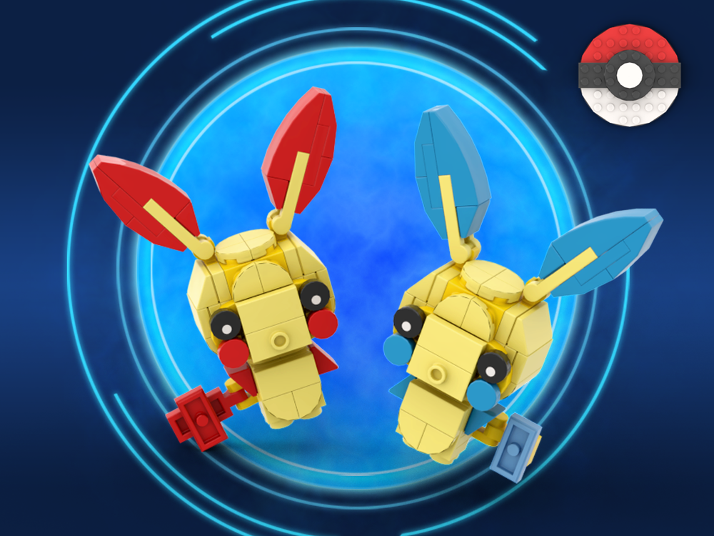 Lego Plusle and Minun - Pokemon