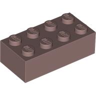 Lego Brick 2 x 4 / Sand Red