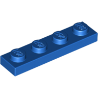 Lego Plate 1 x 4 / Blue