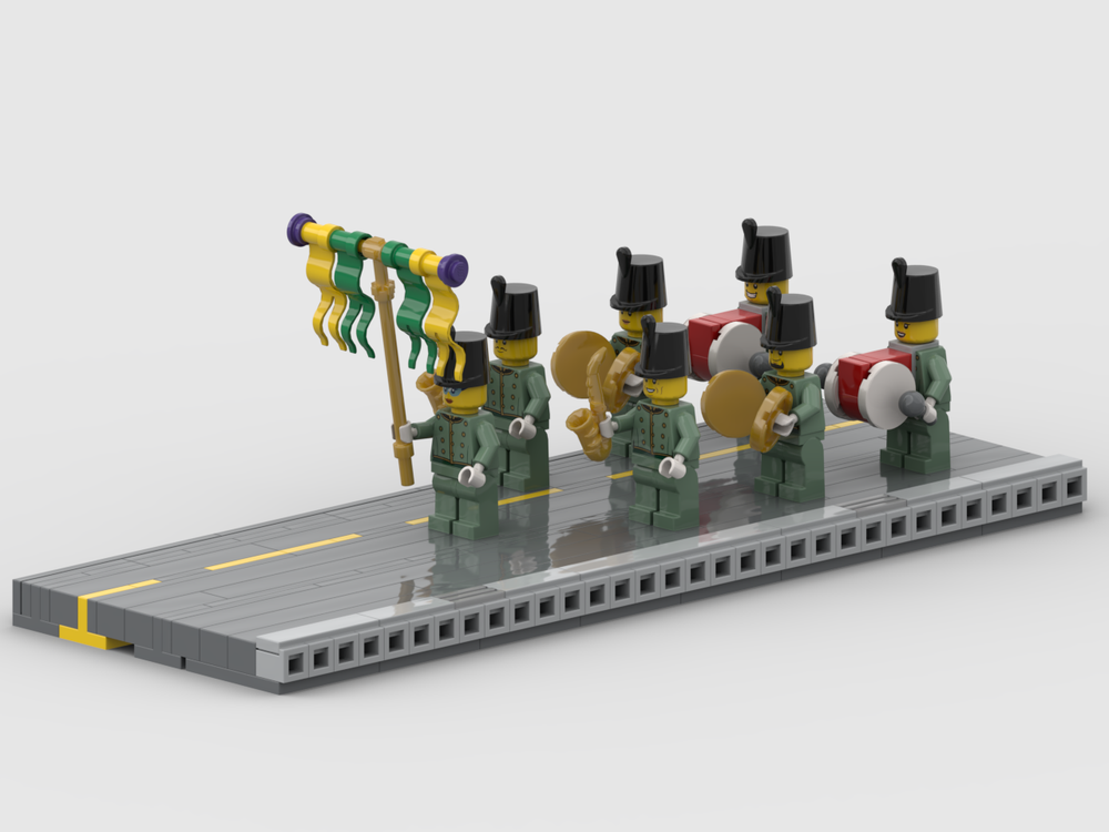 Lego Street in Front of Hamburger Joint