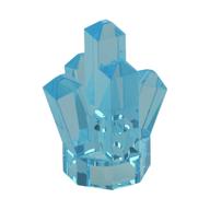 Lego Rock 1 x 1 Crystal 5 Point / Trans-Light Blue