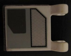 Lego Flag 2 x 2 Square with Flat Edge with UCS X-wing Pattern Model Left Side (Sticker) - Set 7191