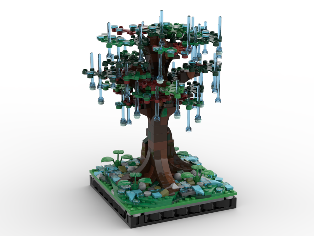 Lego Tree on a rainy day