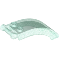 Lego Windscreen 6 x 2 x 2 with Handle / Opal Trans-Light Blue
