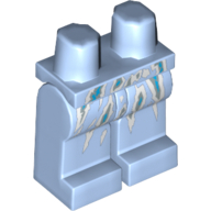 Lego Hips and Bright Light Blue Legs with Ice Energy Print