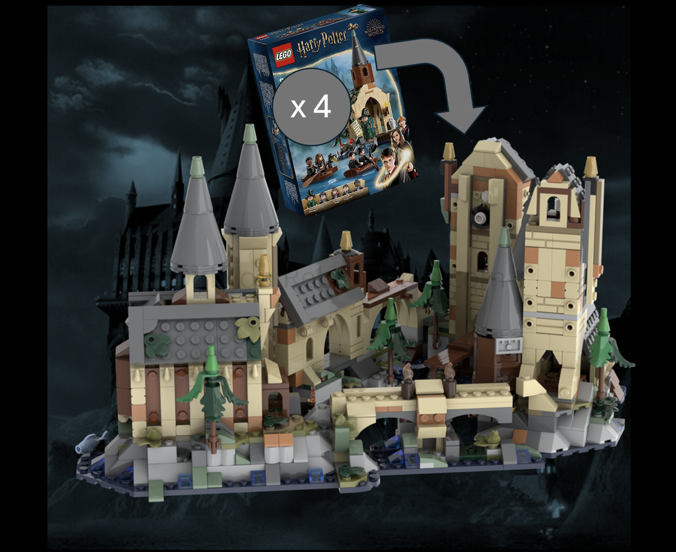 Lego HP Castle (4x 76426 alternate)