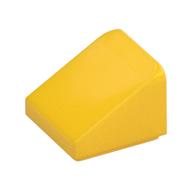 Lego Brick Sloped 30° 1 x 1 x 2/3 (Cheese Slope) / Yellow