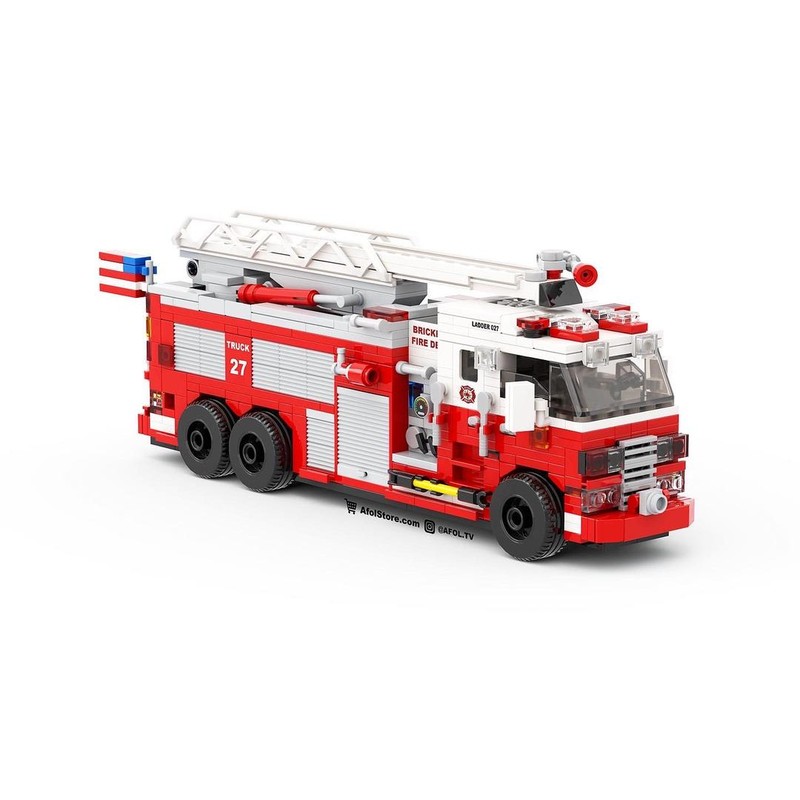 LEGO® 6-Wide Detailed Fire Ladder Truck Instructions