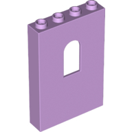 Lego Panel 1 x 4 x 5 with Arched Window / Lavender