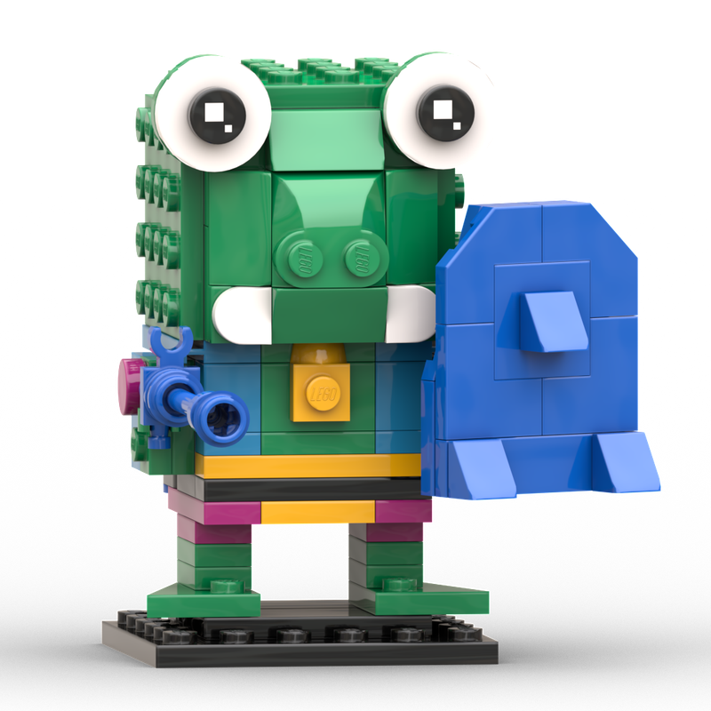 Lego Genghis Frog Brickheadz (Playmates Version)