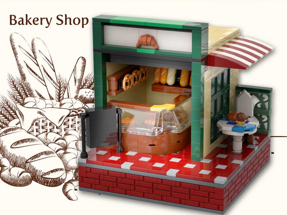 Lego Street Bakery Shop