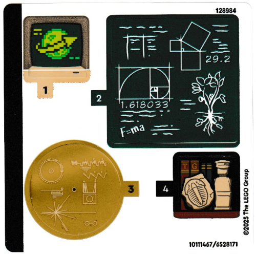 Lego Sticker Sheet for Set 21355-1