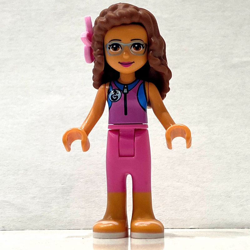 Lego Olivia - Dark Pink Wet Suit, Flower