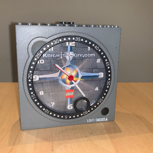Lego Clock Unit, Knights Kingdom / Light Bluish Gray