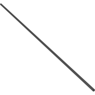 Lego Hose Rigid 3mm D. 49L / 39.2cm / Black