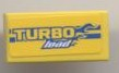 Lego Tile 1 x 2 with 'TURBO load' Pattern (Sticker) - Set 8124