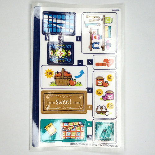 Lego Sticker Sheet for Set 41721-1 / [No Color/Any Color]