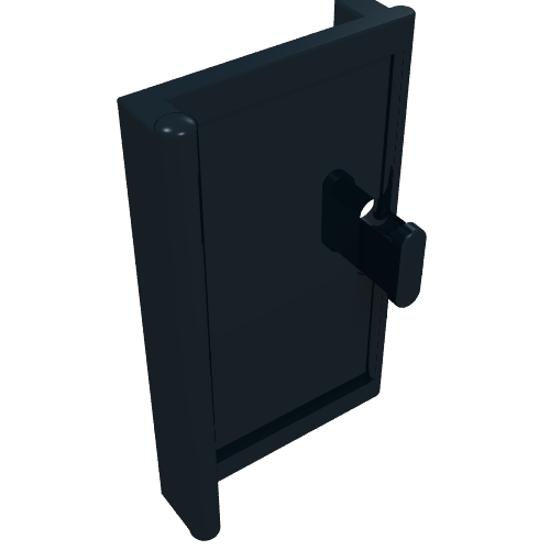 Lego Door 1 x 2 x 3 with Vertical Handle / Black