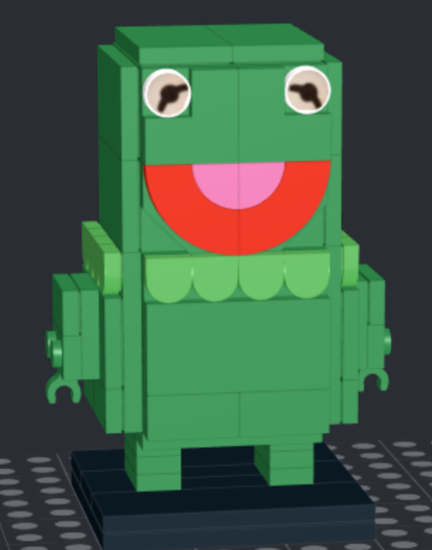 Lego Kermit the frog brickheadz
