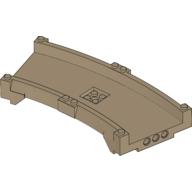 Lego Track System, Curved Track 17 x 12 x 2 / Dark Tan
